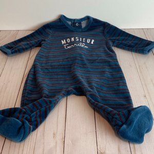 ROCK & REPUBLIC Velour Footed Sleeper